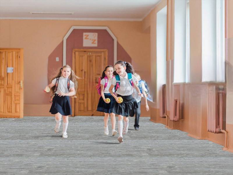 Линолеум гомогенный HORIZON Дизайн - HORI GRAY 0013